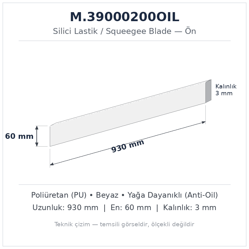 Silici Lastik M.39000200OIL