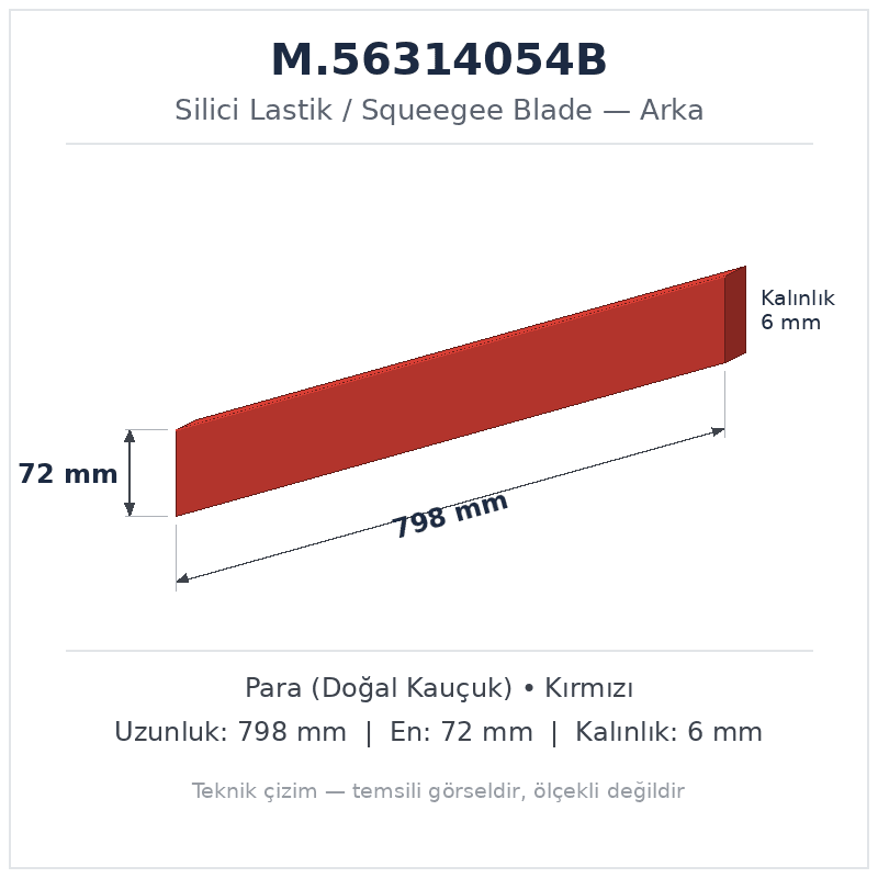 Silici Lastik M.56314054B