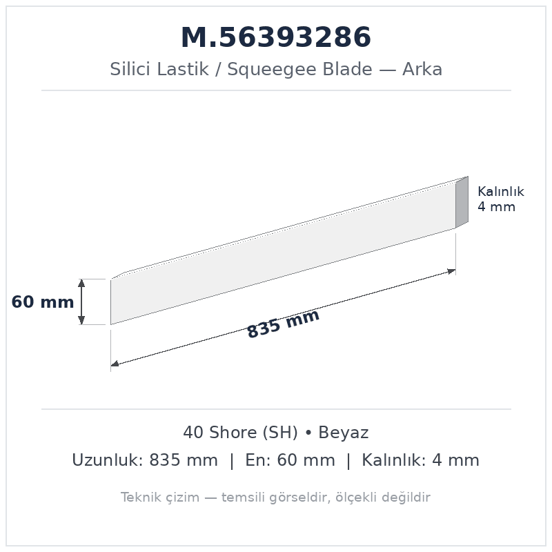 Silici Lastik M.56393286