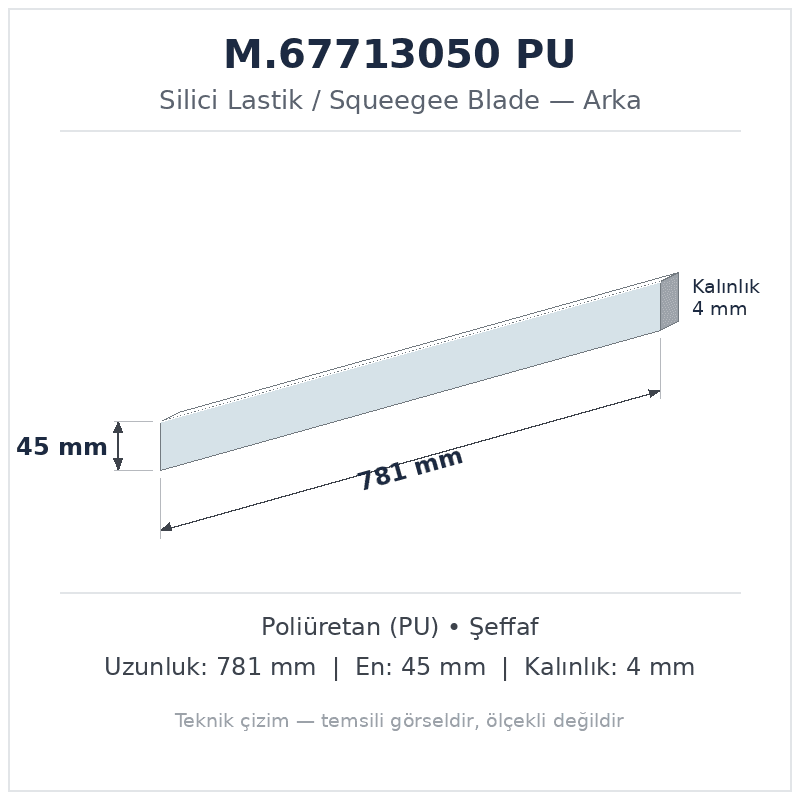 Silici Lastik M.67713050 PU