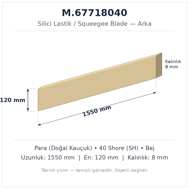 Silici Lastik M.67718040