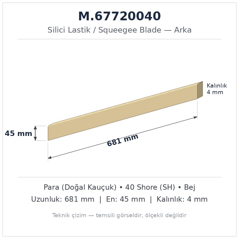 Silici Lastik M.67720040