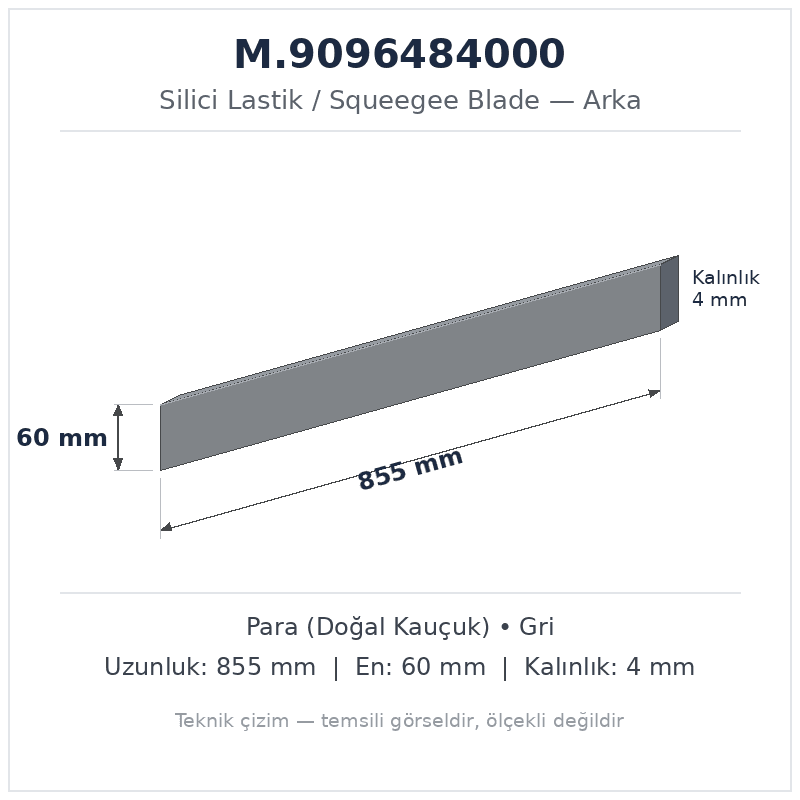 Silici Lastik M.9096484000