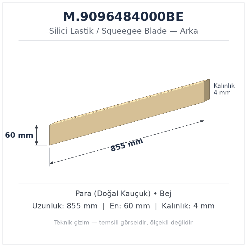 Silici Lastik M.9096484000BE