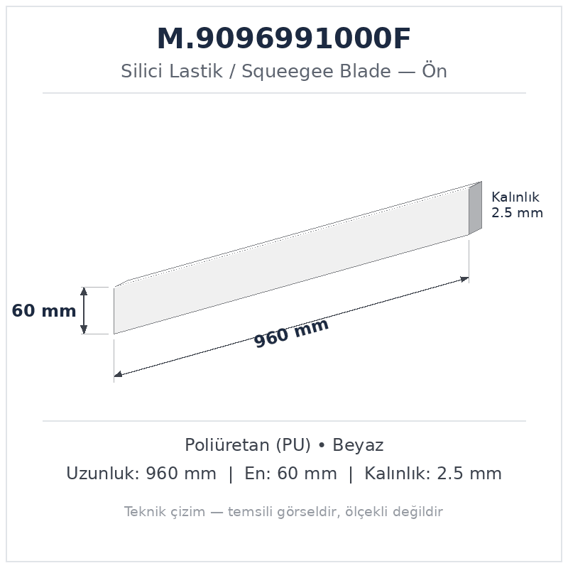 Silici Lastik M.9096991000F