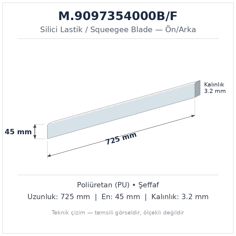 Silici Lastik M.9097354000B/F