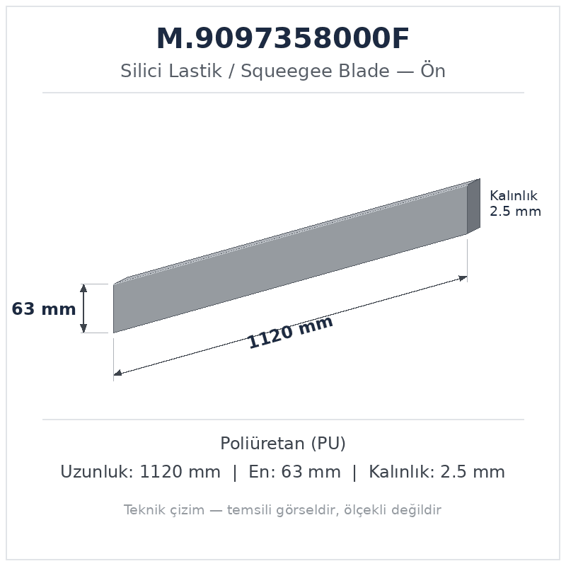 Silici Lastik M.9097358000F