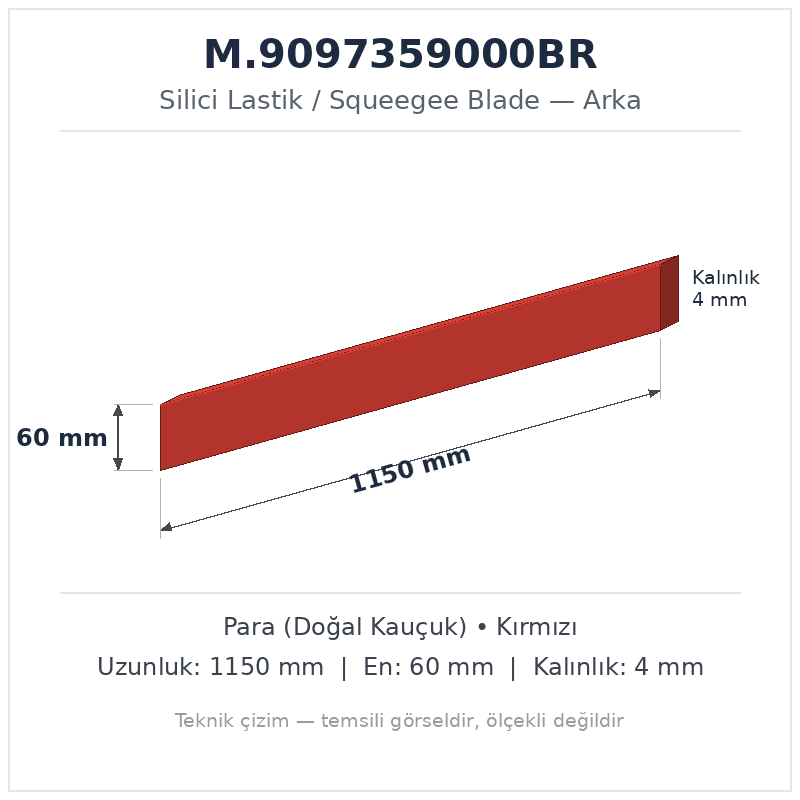 Silici Lastik M.9097359000BR