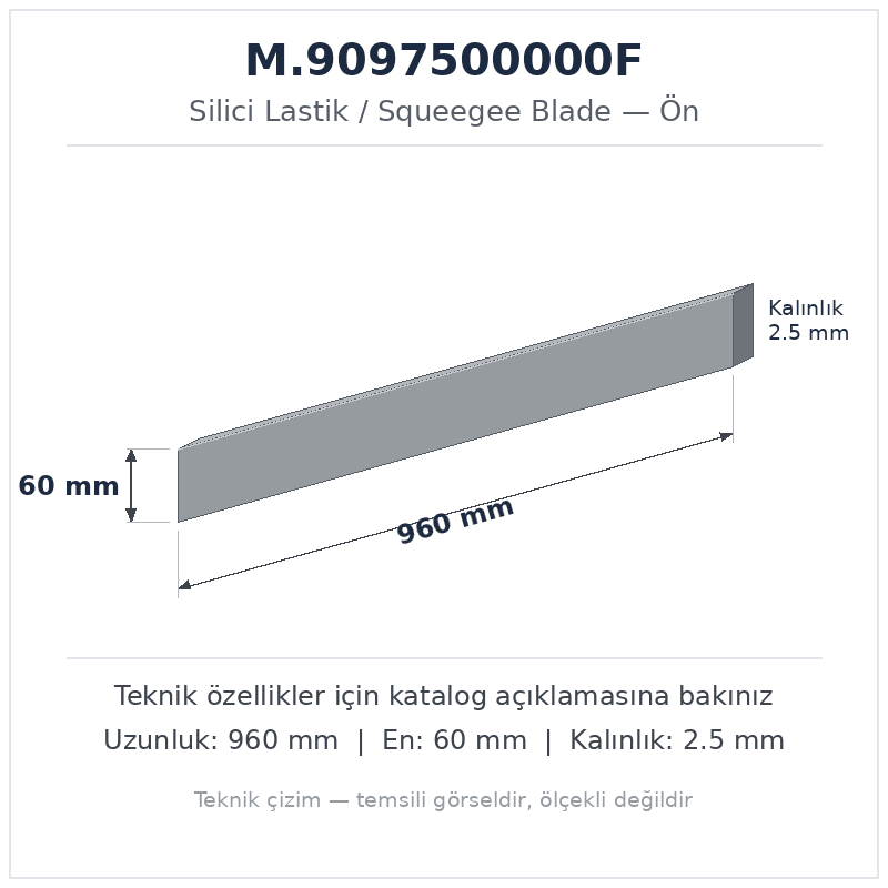 Silici Lastik M.9097500000F