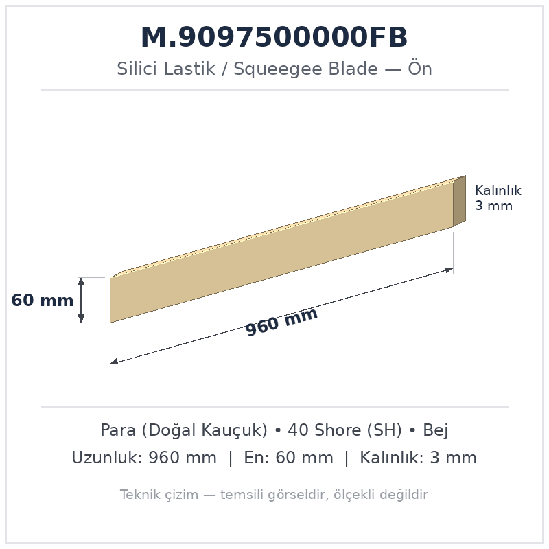 Silici Lastik M.9097500000FB