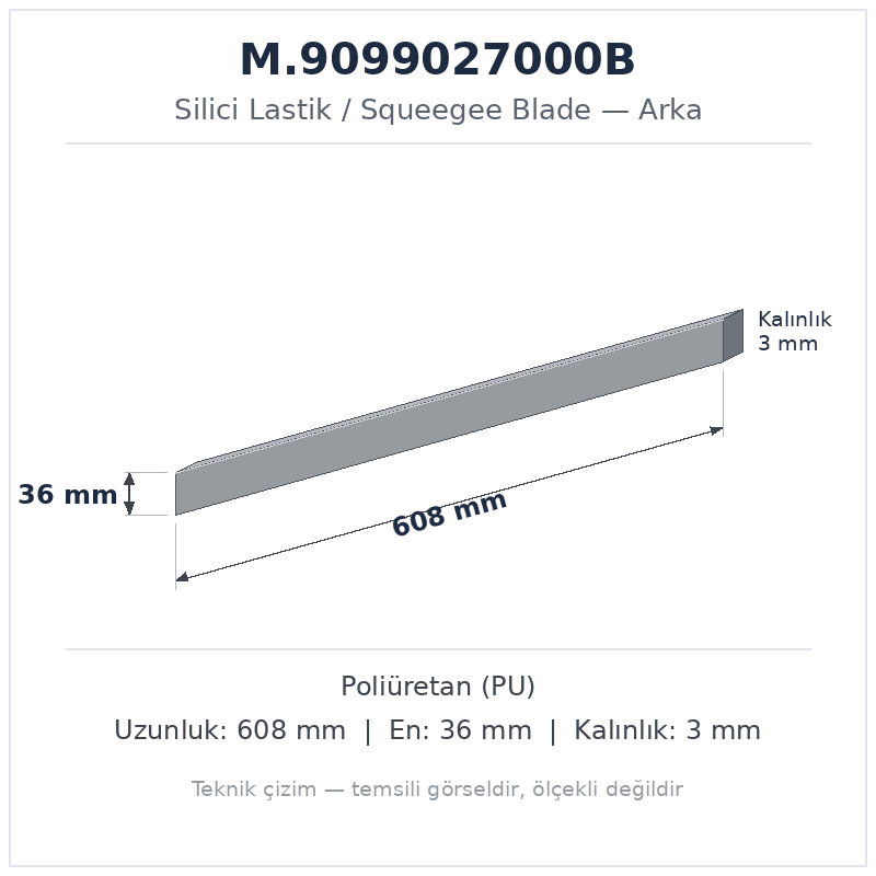 Silici Lastik M.9099027000B