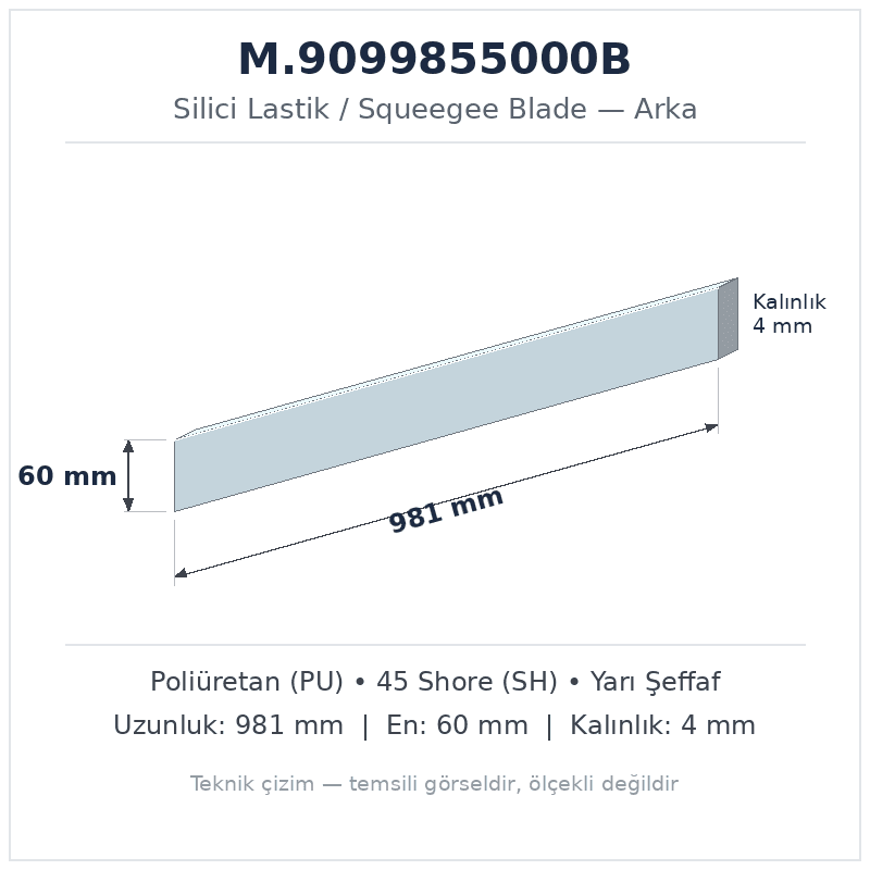 Silici Lastik M.9099855000B