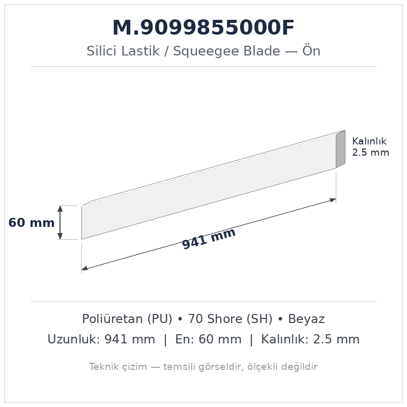Silici Lastik M.9099855000F