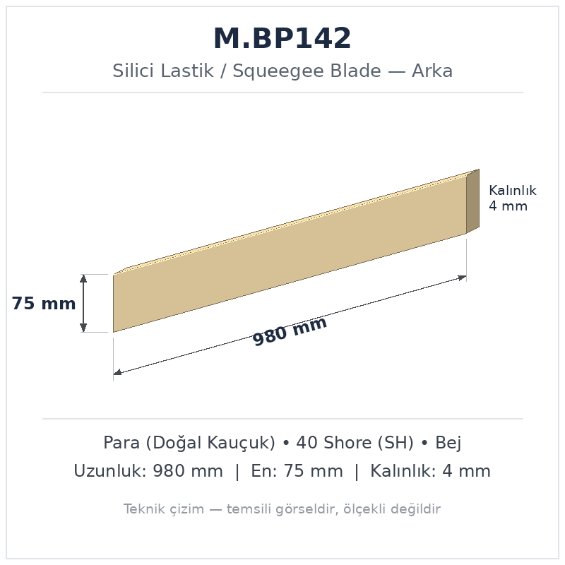 Silici Lastik M.BP142
