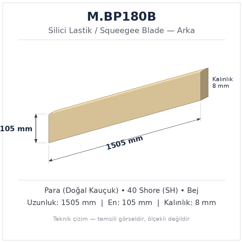 Silici Lastik M.BP180B