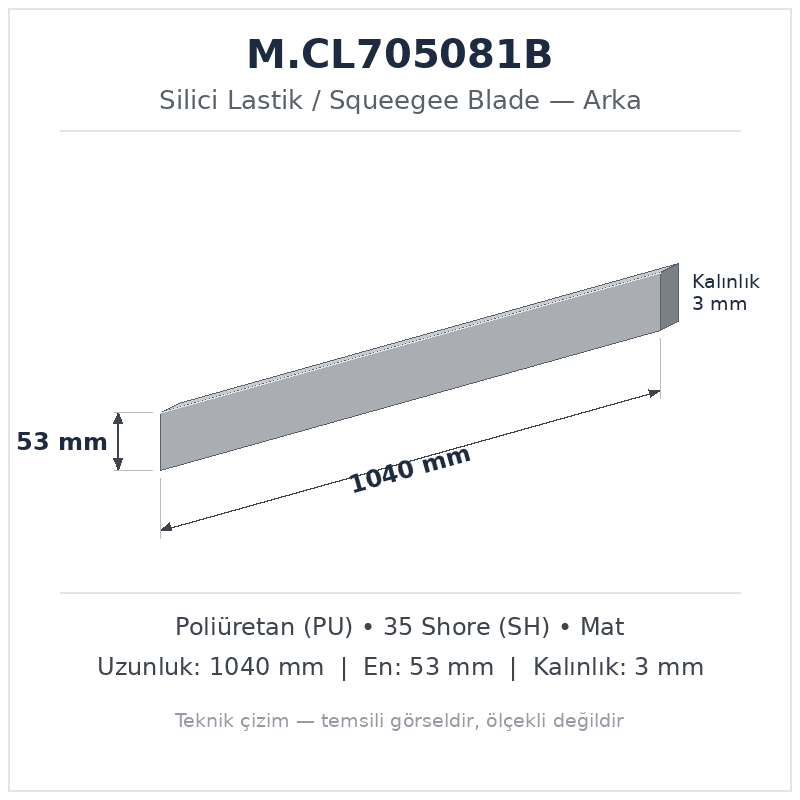 Silici Lastik M.CL705081B