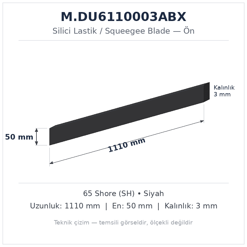 Silici Lastik M.DU6110003ABX