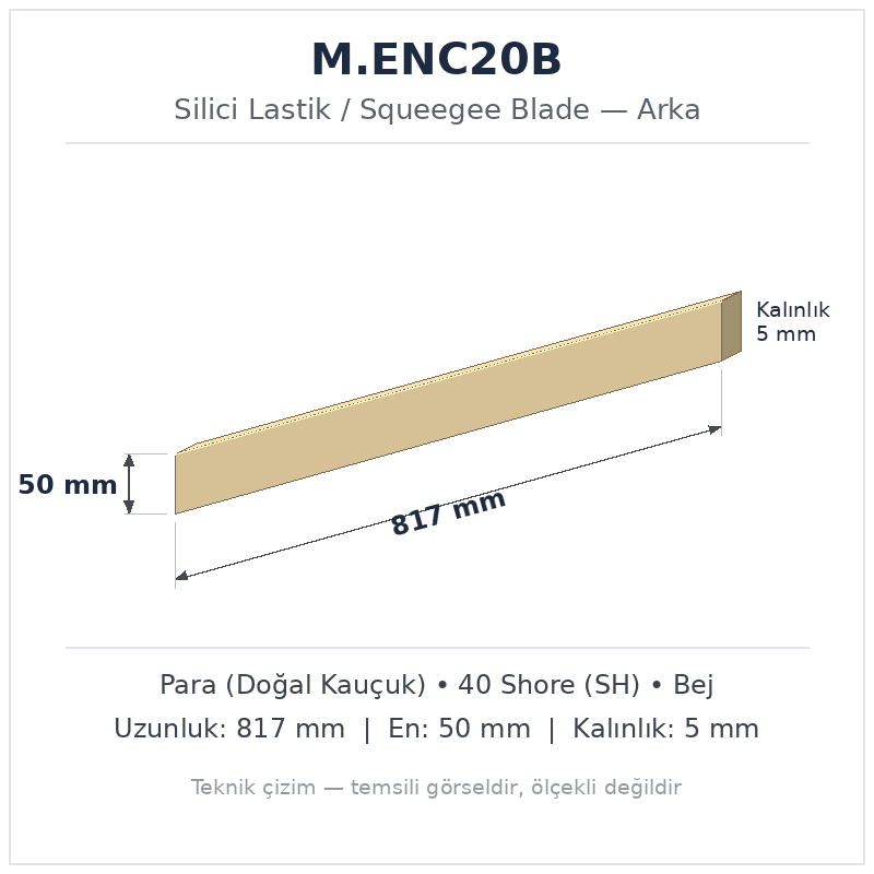 Silici Lastik M.ENC20B