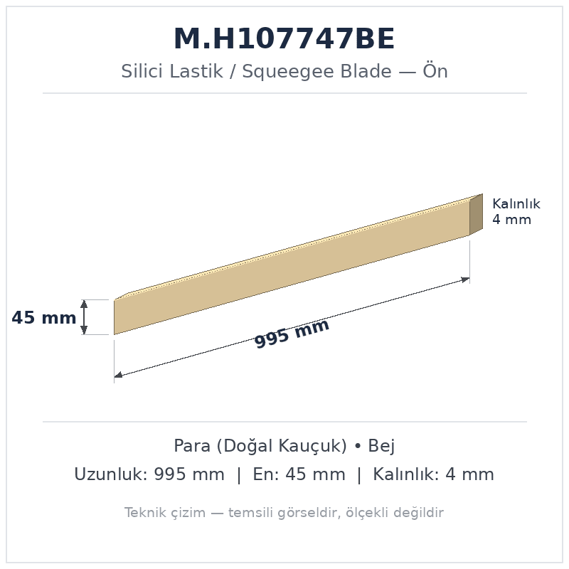 Silici Lastik M.H107747BE