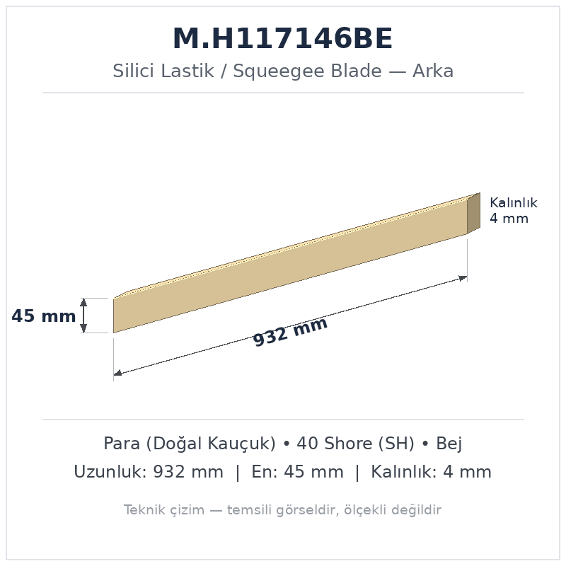 Silici Lastik M.H117146BE