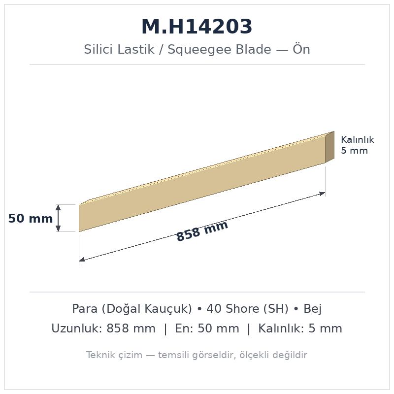 Silici Lastik M.H14203
