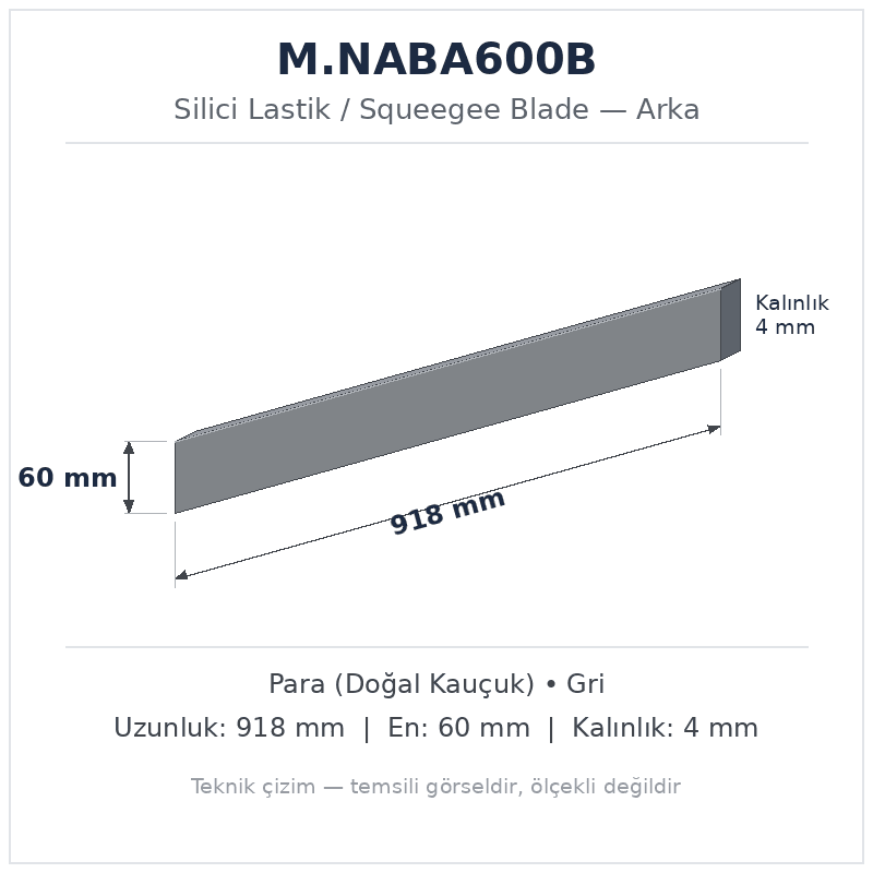 Silici Lastik M.NABA600B