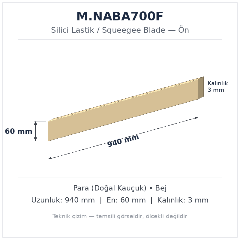 Silici Lastik M.NABA700F