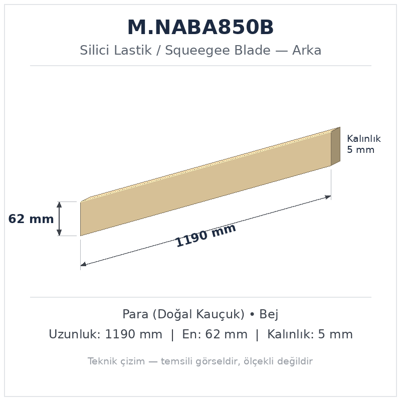 Silici Lastik M.NABA850B