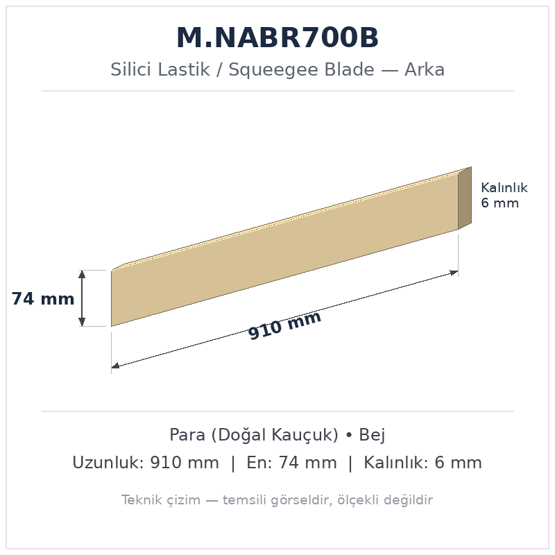 Silici Lastik M.NABR700B