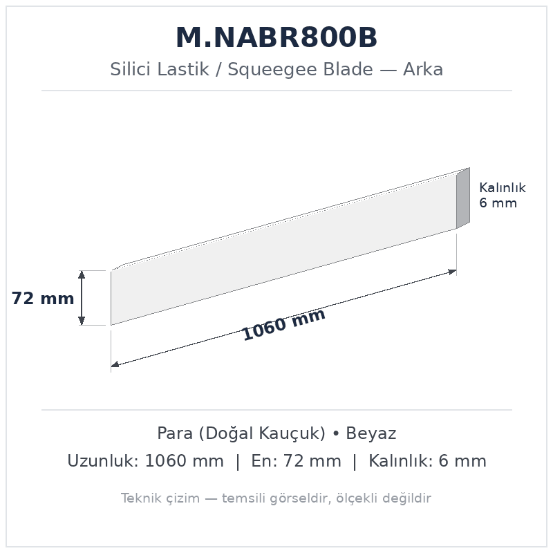 Silici Lastik M.NABR800B