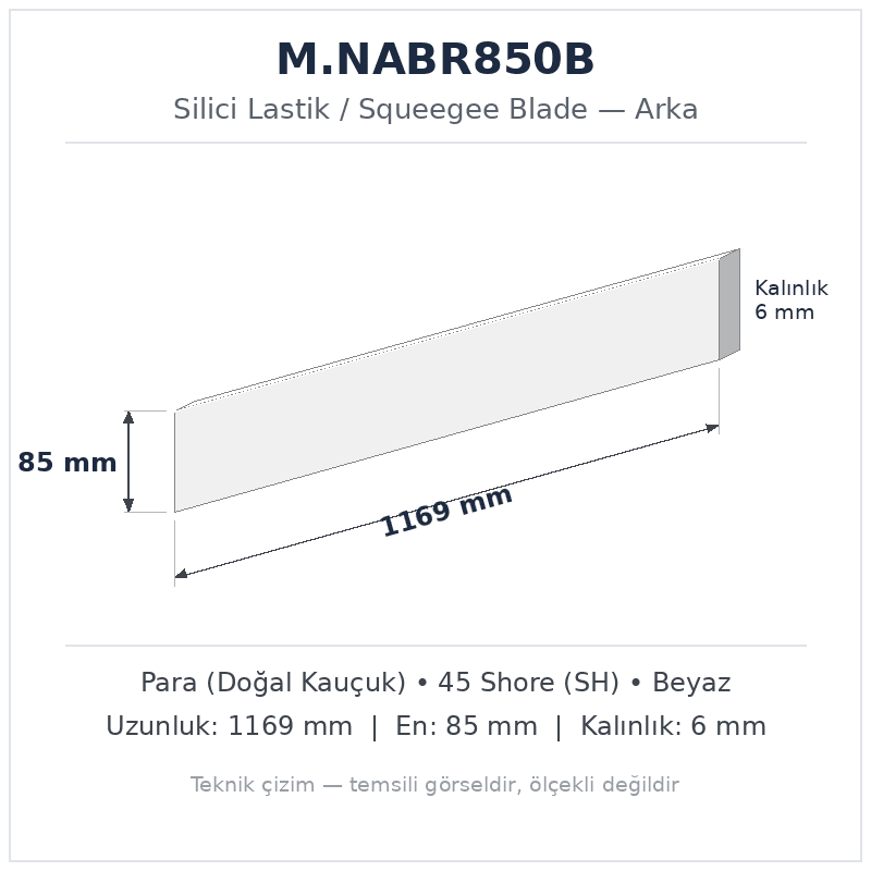 Silici Lastik M.NABR850B