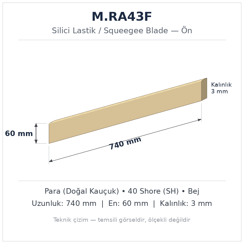 Silici Lastik M.RA43F