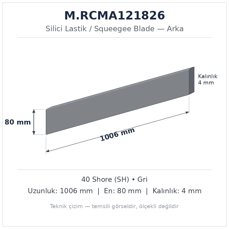 Silici Lastik M.RCMA121826