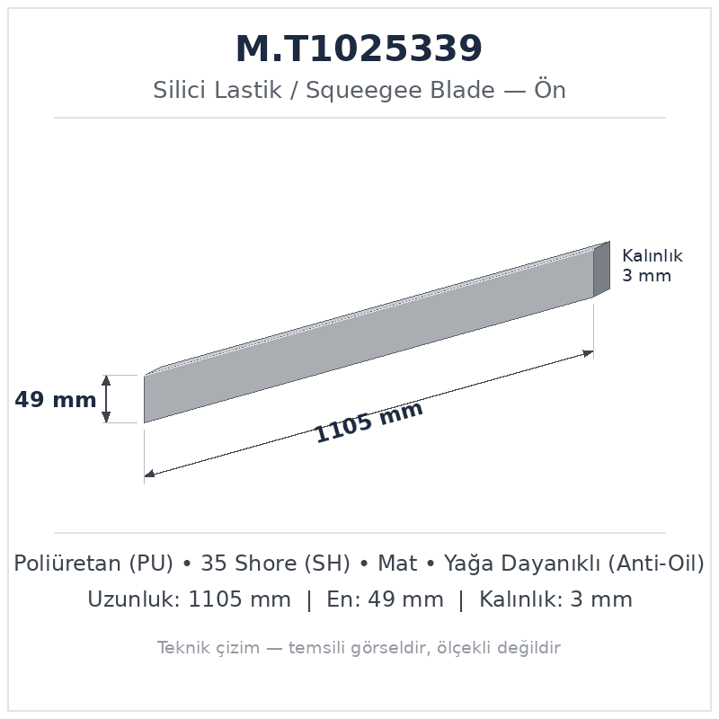 Silici Lastik M.T1025339