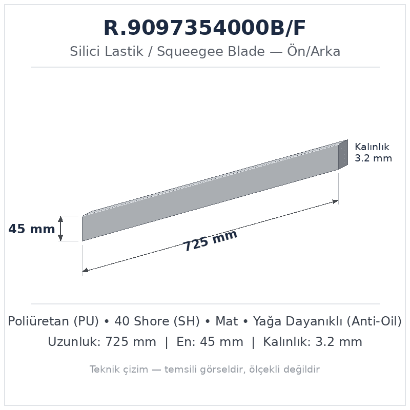 Silici Lastik R.9097354000B/F
