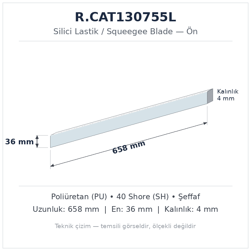Silici Lastik R.CAT130755L