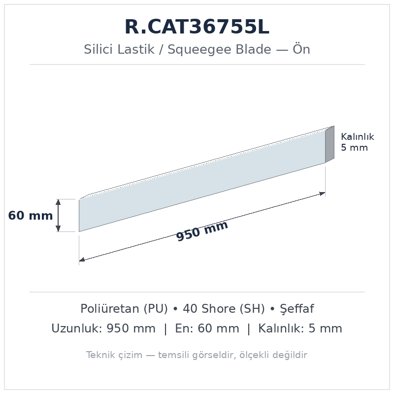 Silici Lastik R.CAT36755L