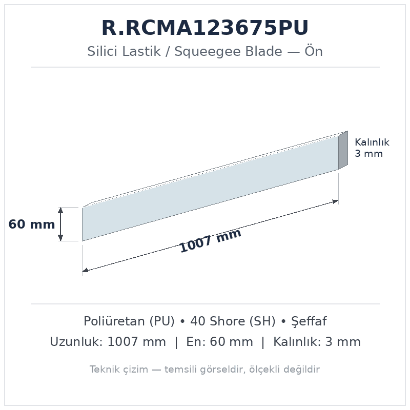 Silici Lastik R.RCMA123675PU