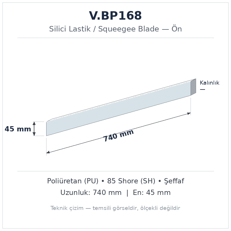 Silici Lastik V.BP168