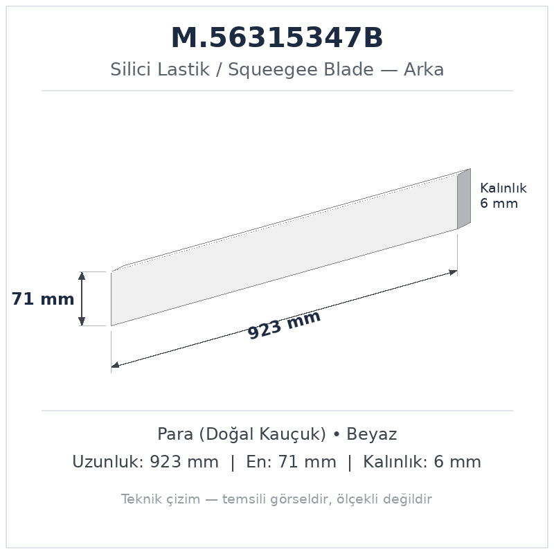 Silici Lastik M.56315347B