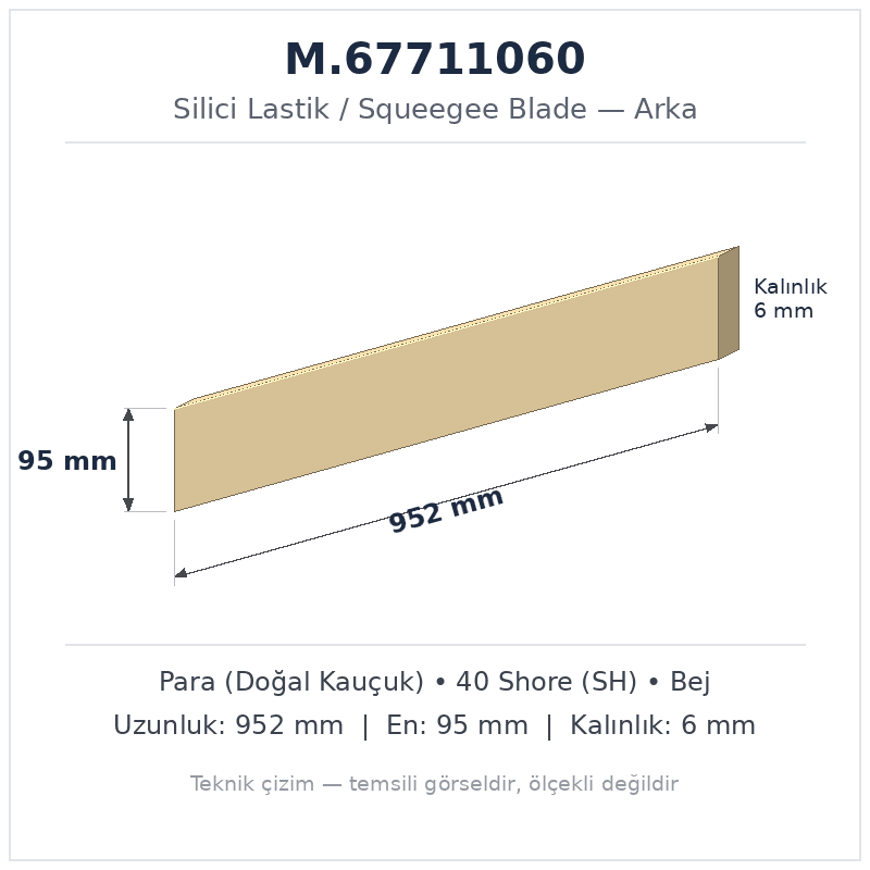 Silici Lastik M.67711060