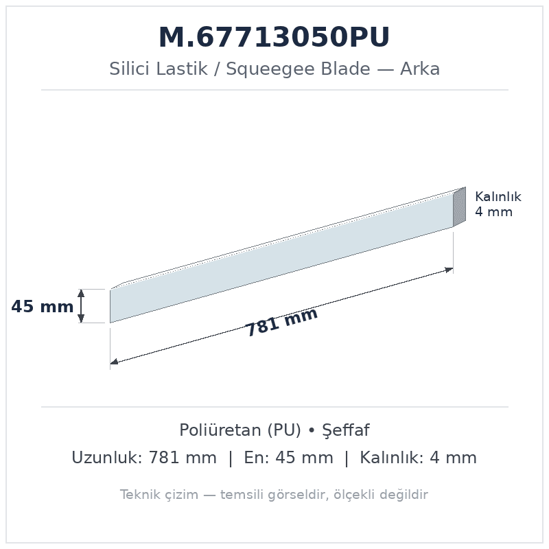 Silici Lastik M.67713050PU