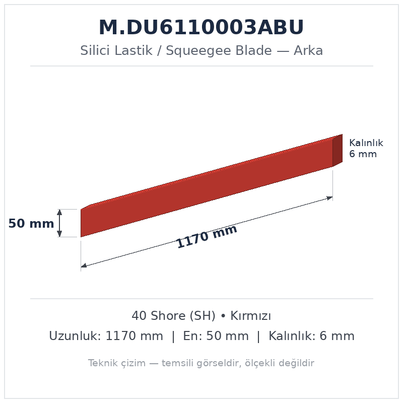 Silici Lastik M.DU6110003ABU