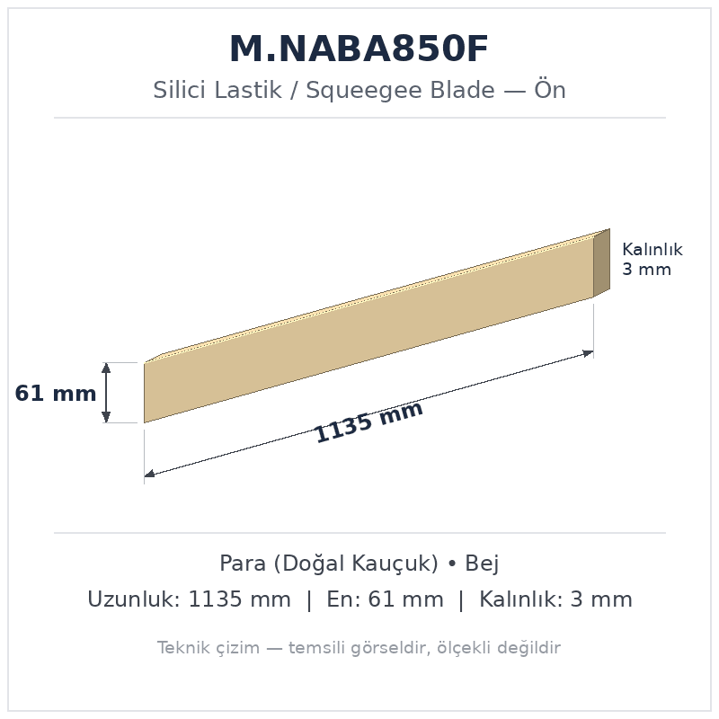Silici Lastik M.NABA850F