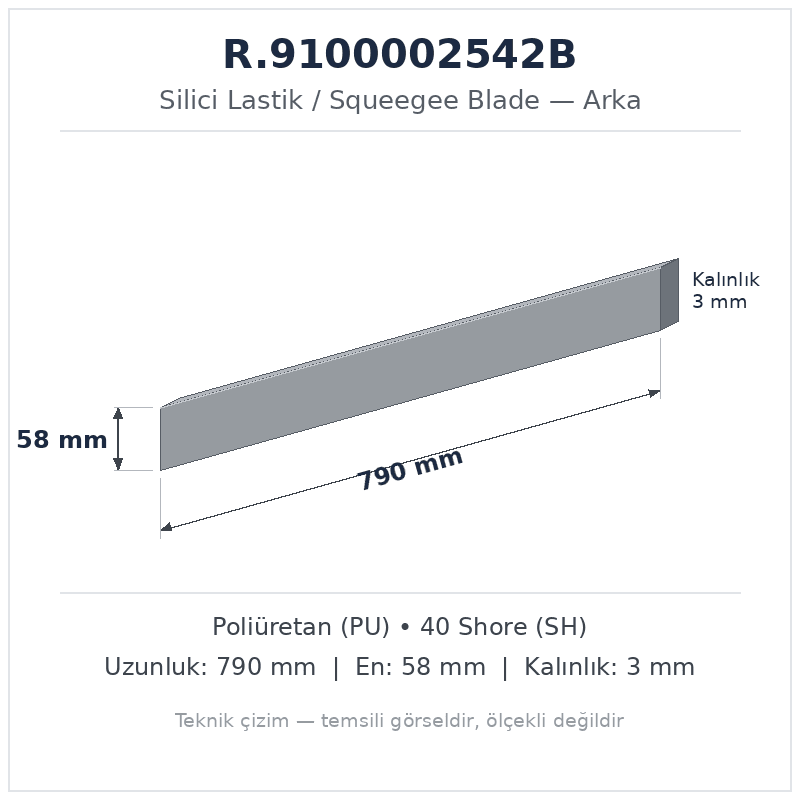 Silici Lastik R.9100002542B